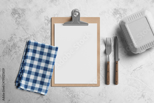 Blank restaurant menu mockup set (ID: 798125659)
