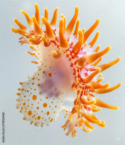 b'Orange-dotted dendronotid nudibranch' photo