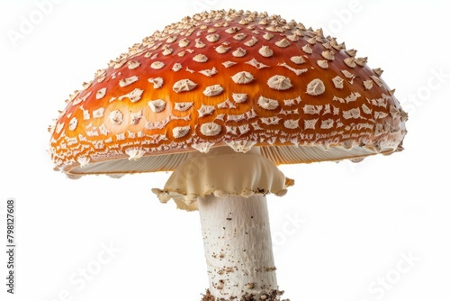 b'Red mushroom with white spots'