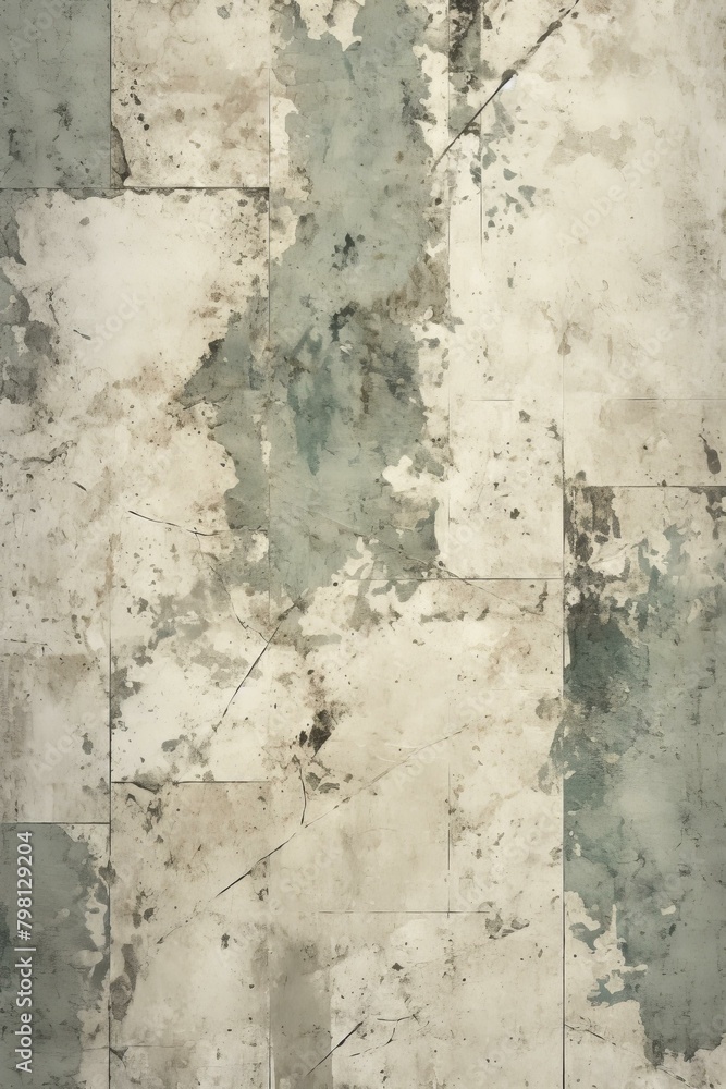 b'Grunge seamless texture of old tiles with blue and green spots' b'Grunge seamless texture of old tiles with blue and green spots'