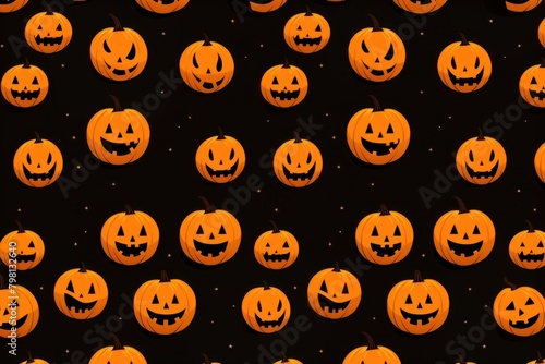 Jack o lantern backgrounds halloween pattern.