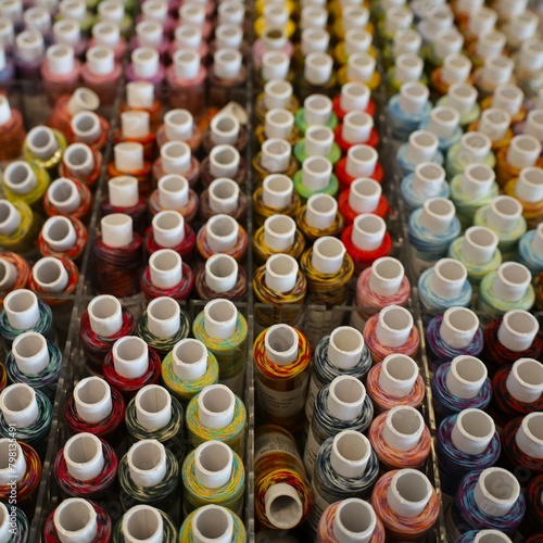 different colors of sewing thread