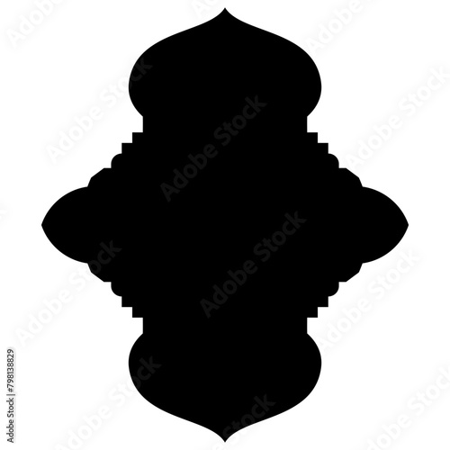 Islamic Label Emblem Shape Glyph Pictogram symbol visual illustration