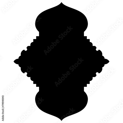 Islamic Label Emblem Shape Glyph Pictogram symbol visual illustration