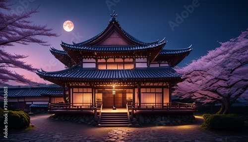 日本の平安時代の豪華な家屋 photo