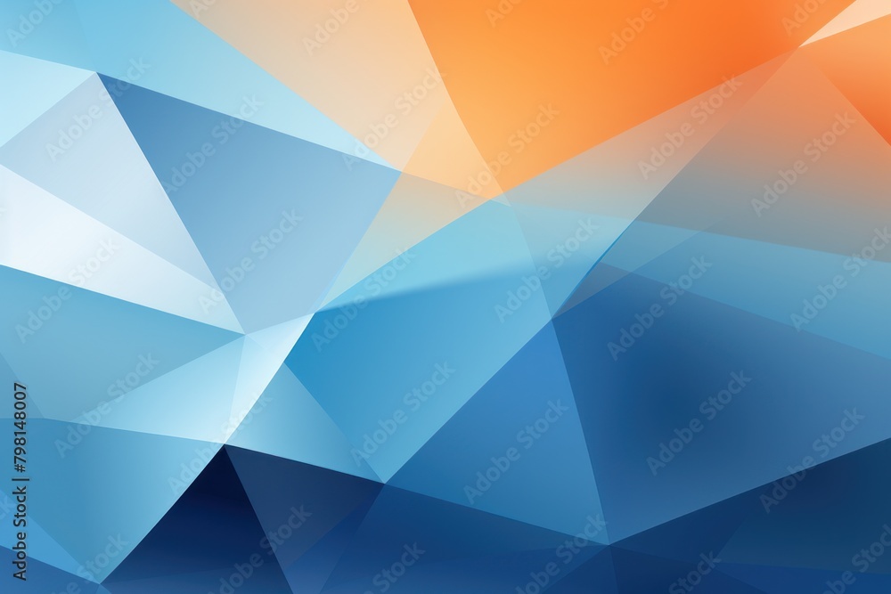 a blue and orange triangle shapes a blue and orange triangle shapes