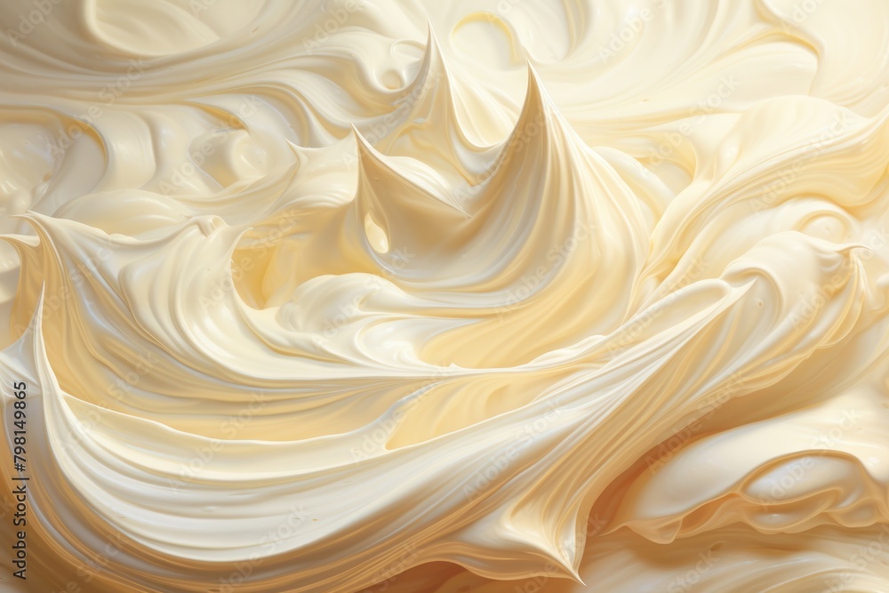 Fototapeta premium a close up of a cream swirl
