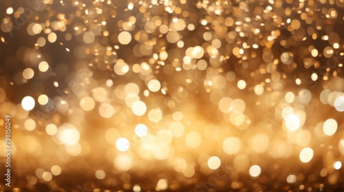 b'Golden bokeh background with shiny lights'
