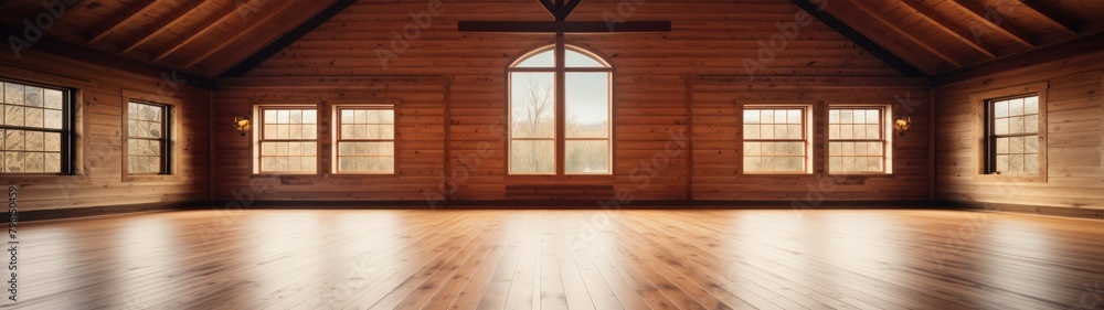 a room with a large window a room with a large window