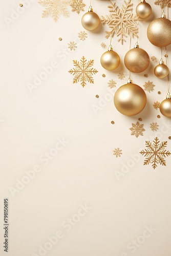 Elegant christmas card gold backgrounds decoration.