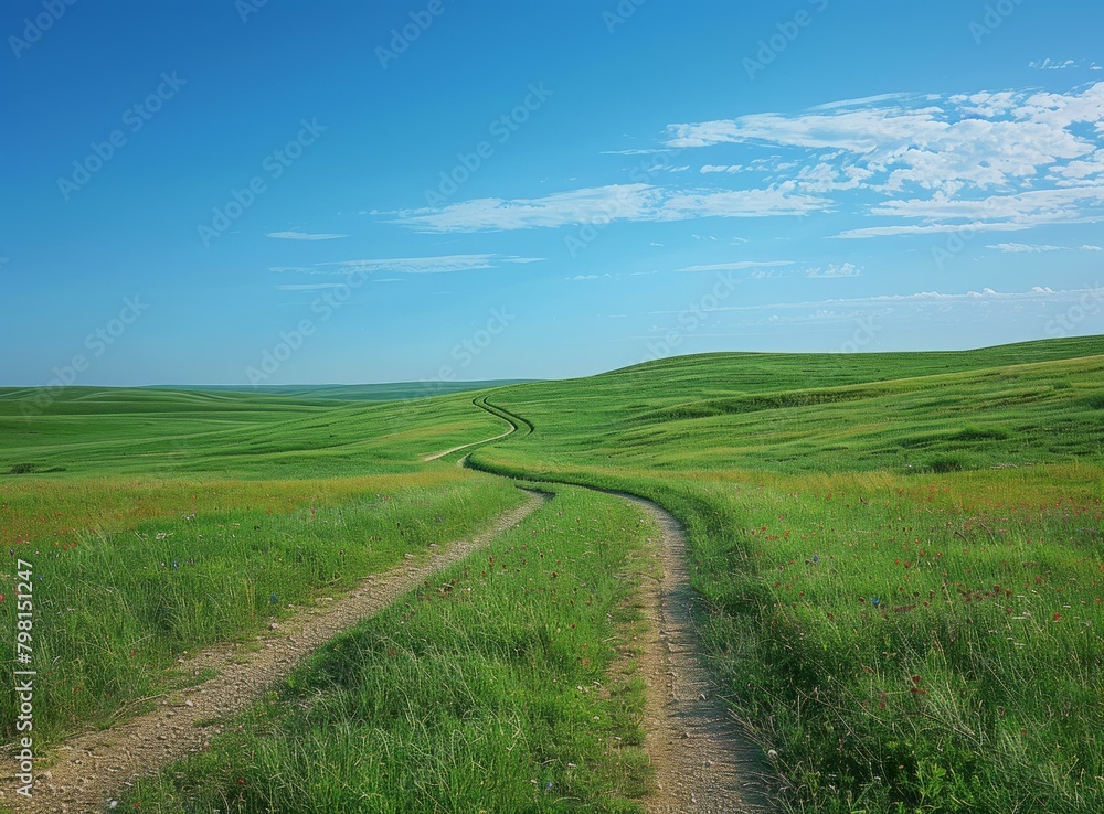 b'Winding road through the green hills' b'Winding road through the green hills'