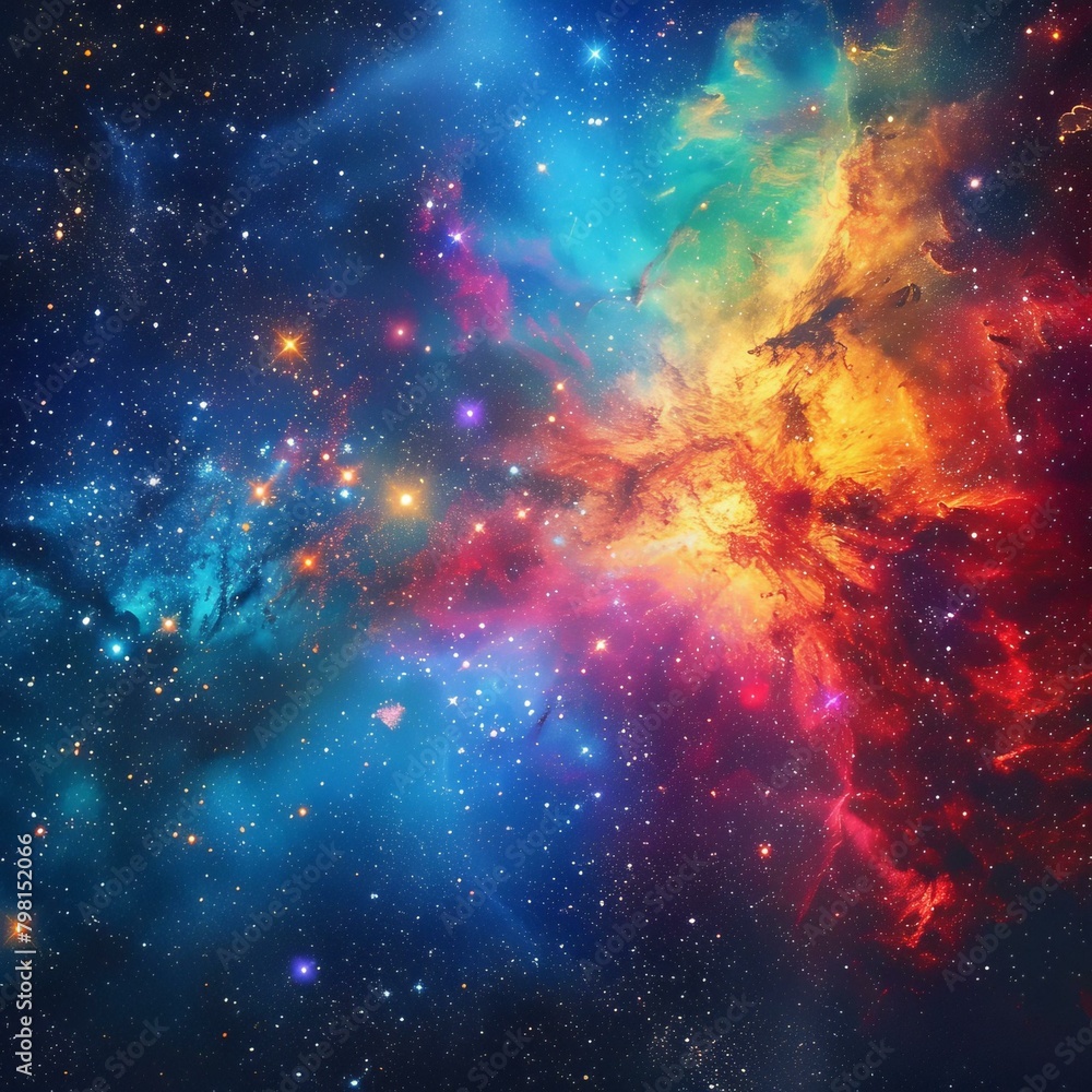 b'Amazing Space Nebula with Glowing Stars and Vivid Colors' b'Amazing Space Nebula with Glowing Stars and Vivid Colors'