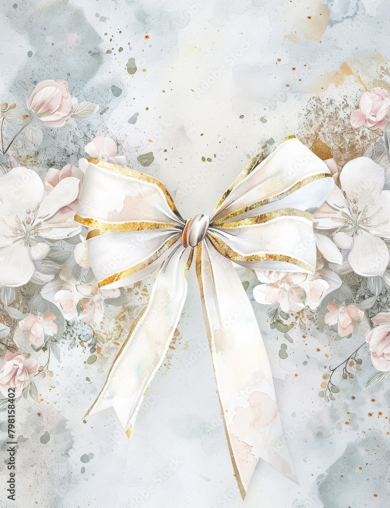 Luxury White and Gold Color Ribbon with Flower Design Vintage Paper l Romantic Atmosphere Golden Floral Background Wallpaper l Moody Art Image for Scrapbook Journal Book Cover Commercial Use Luxury White and Gold Color Ribbon with Flower Design Vintage Paper l Romantic Atmosphere Golden Floral Background Wallpaper l Moody Art Image for Scrapbook Journal Book Cover Commercial Use