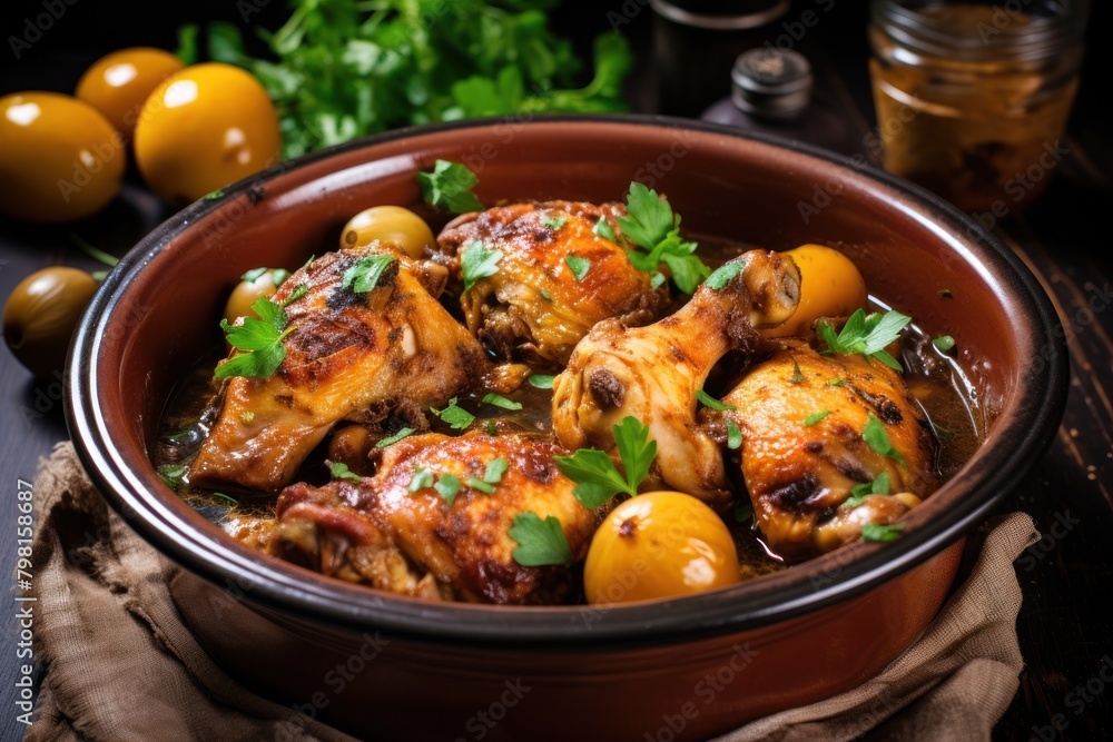 a bowl of chicken stew a bowl of chicken stew