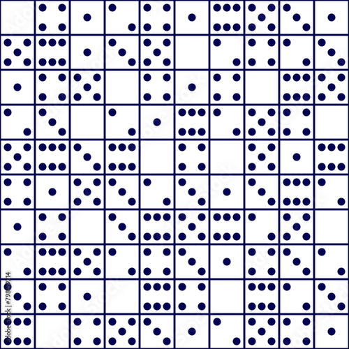 Domino game pattern