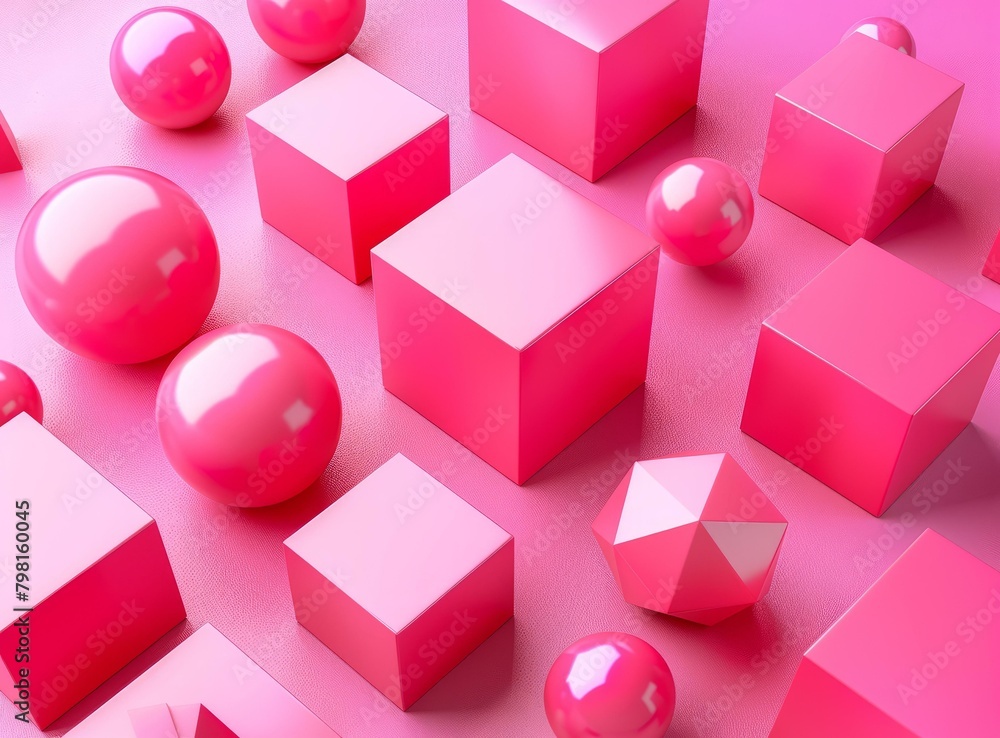 b'Pink pastel geometric shapes' b'Pink pastel geometric shapes'