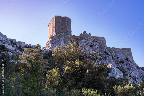 
Ruins of the medieval castle of Quéribus, in the Cathar region of southern France
