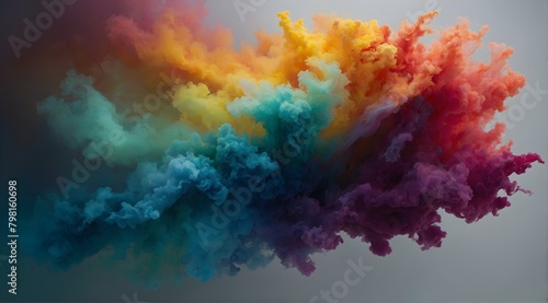 Gradient abstract fret aerosol background photo