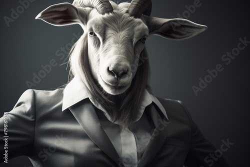 a goat in a suit #798161038