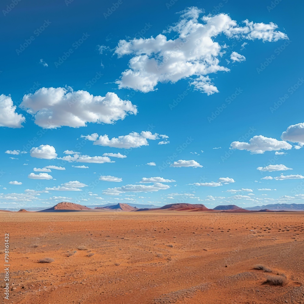 Fototapeta premium b'A vast expanse of the Namib Desert in Namibia, Africa'