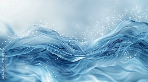 b'Blue abstract background with smooth liquid wave and glowing light'