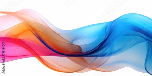 a colorful waves of smoke