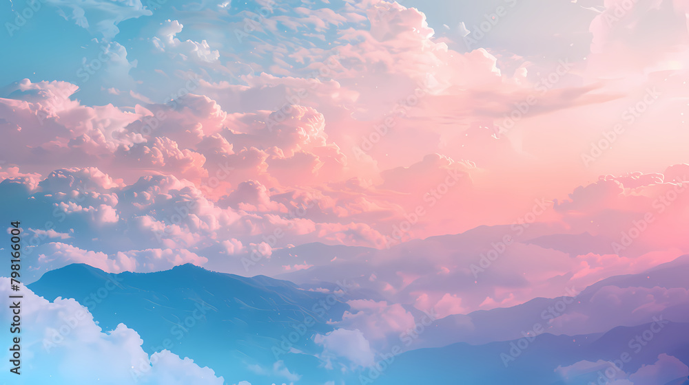 Beautiful sunrise above the clouds Beautiful sunrise above the clouds