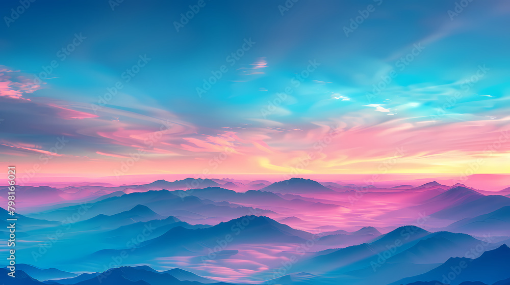 Beautiful sunrise above the clouds Beautiful sunrise above the clouds
