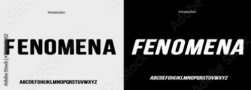 Modern Bold Font. Typography urban style alphabet fonts for fashion, sport, technology, digital, movie, logo design, vector illustration	