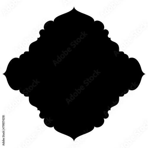 Islamic Label Emblem Shape Glyph Pictogram symbol visual illustration