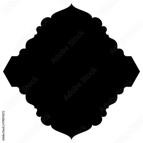 Islamic Label Emblem Shape Glyph Pictogram symbol visual illustration