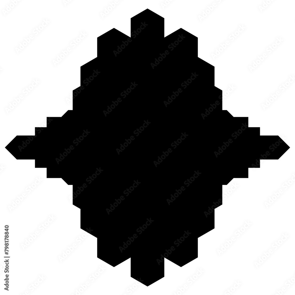 Fototapeta premium Islamic Label Emblem Shape Glyph Pictogram symbol visual illustration