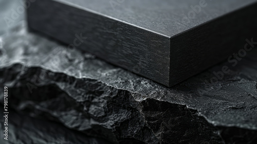 Black box on textured slate surface © SashaMagic