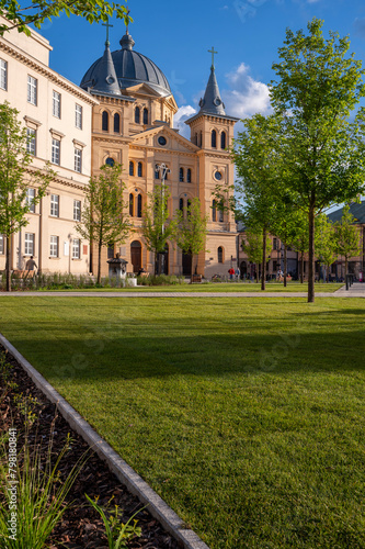 The city of Łódź - view of Freedom Square.	