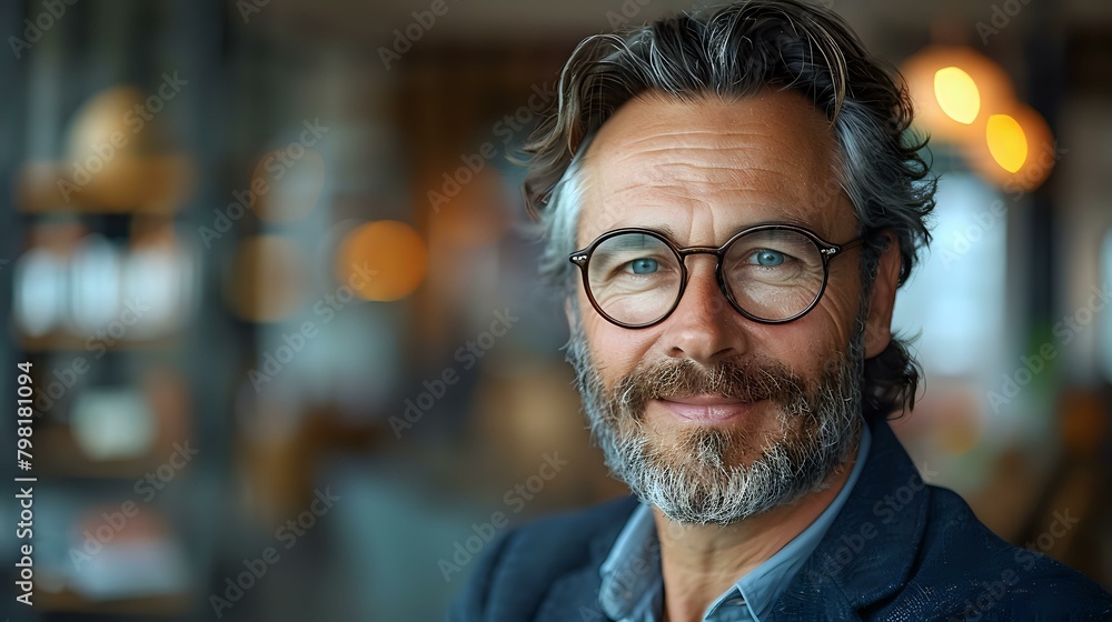 Obraz premium Business Aesthetic: Confidence and Joy in the Professional Realm