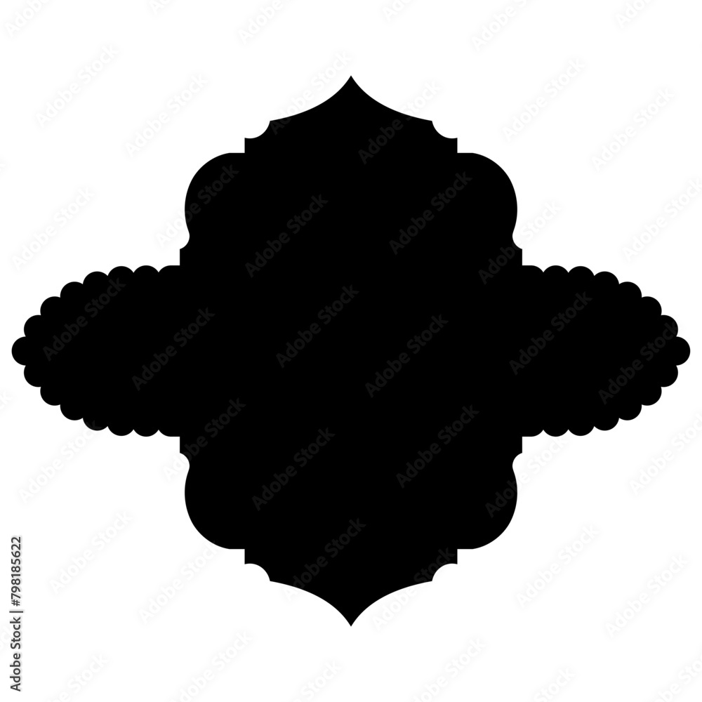 Islamic Label Emblem Shape Glyph Pictogram symbol visual illustration