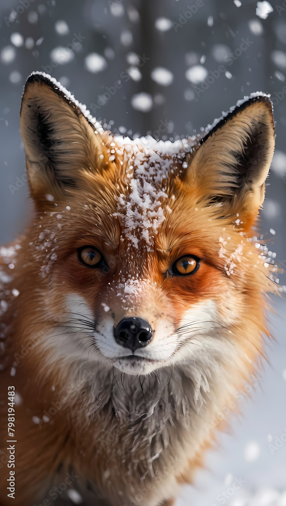 Fototapeta premium red fox portrait