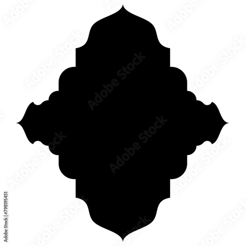 Islamic Label Emblem Shape Glyph Pictogram symbol visual illustration