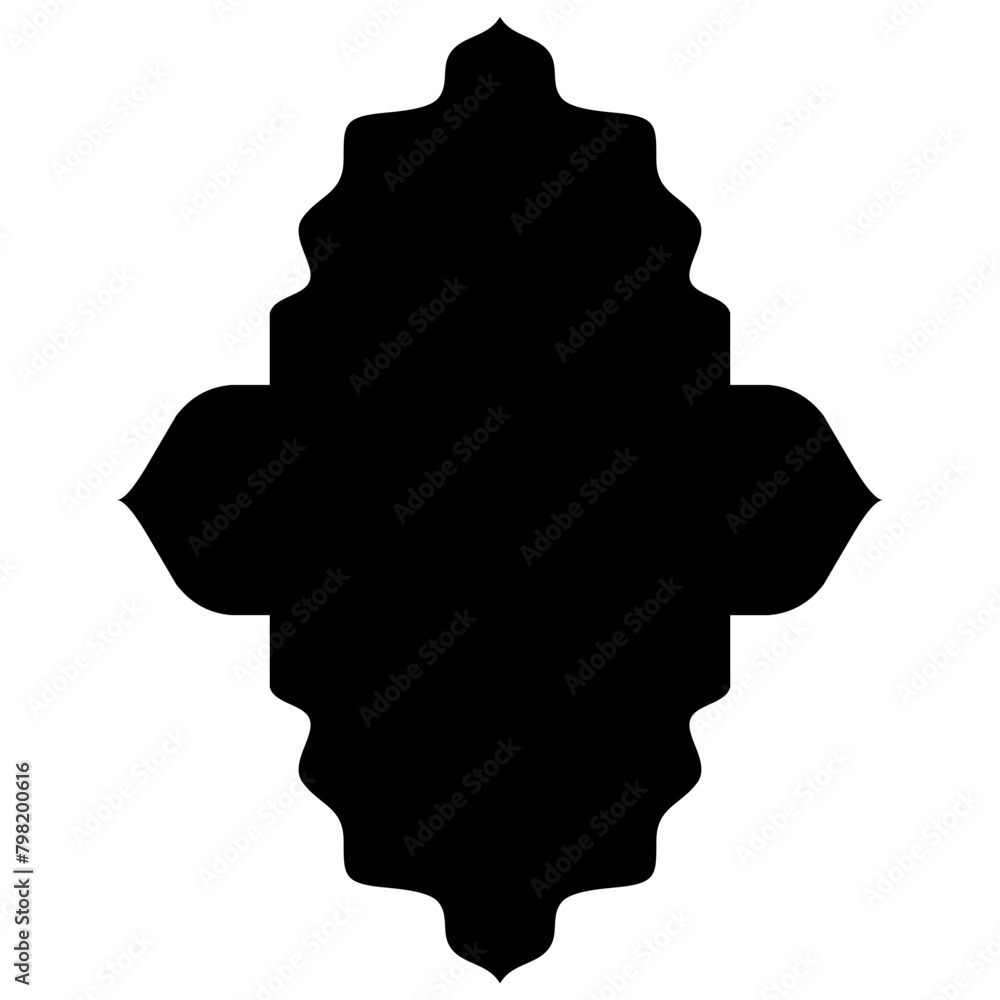 Islamic Label Emblem Shape Glyph Pictogram symbol visual illustration