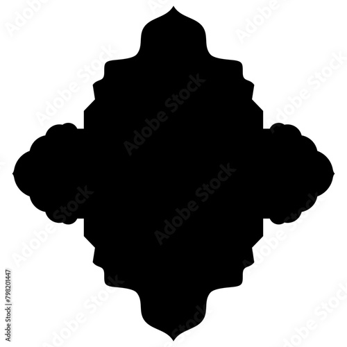 Islamic Label Emblem Shape Glyph Pictogram symbol visual illustration