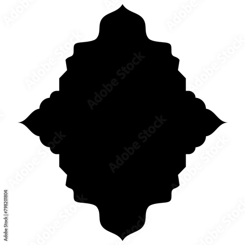 Islamic Label Emblem Shape Glyph Pictogram symbol visual illustration