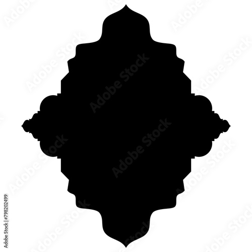 Islamic Label Emblem Shape Glyph Pictogram symbol visual illustration