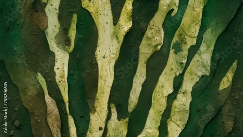  a green, earthy, and textured background that resembles dirt. The colors vary from dark to light shades of green, with subtle hints of brown and gray
