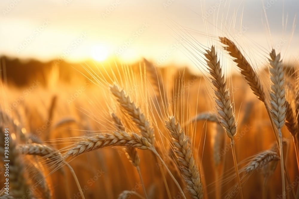 Wheat ripening field agriculture outdoors nature. Wheat ripening field agriculture outdoors nature.