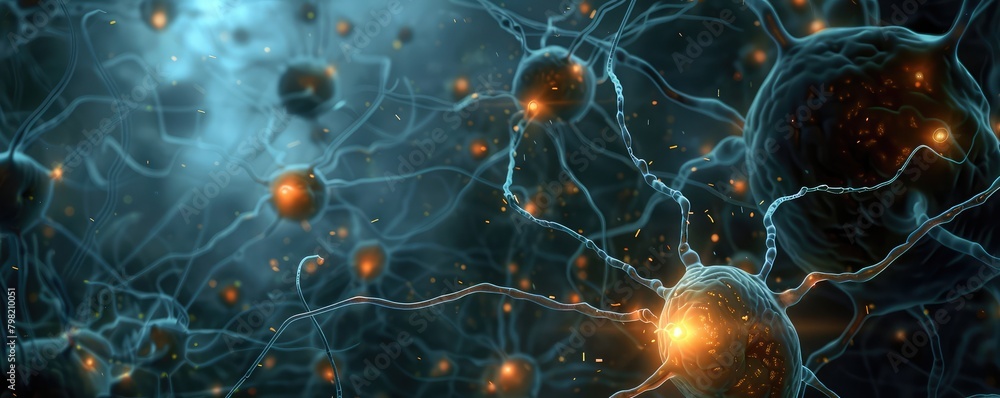 Stunning digital visualization of active neural network synapses in striking pink and purple hues, representing the complexity of the human brain. Stunning digital visualization of active neural network synapses in striking pink and purple hues, representing the complexity of the human brain.