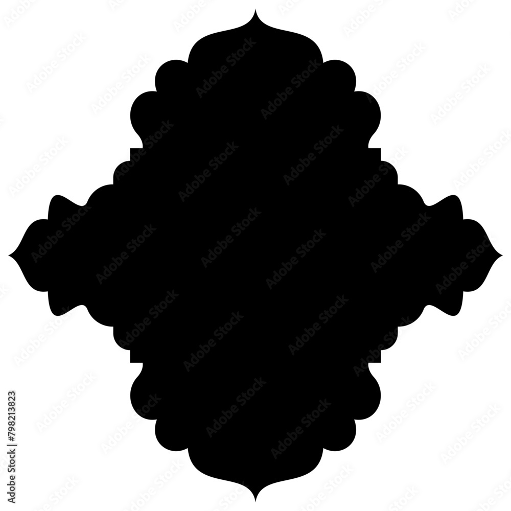 Islamic Label Emblem Shape Glyph Pictogram symbol visual illustration