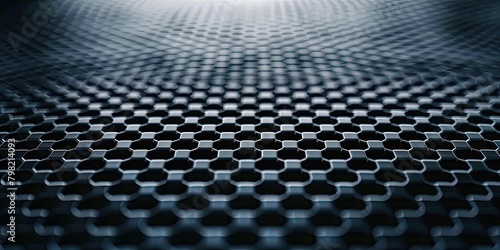 Steel Symmetry: Dark Rhombic Texture on Metal Plate Background
