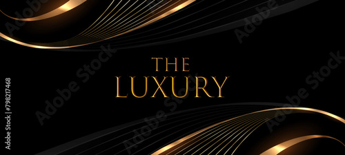 Black and Gold Premium Background. Creative Flyer Premium Luxury Template. Cool Anniversary Card. Grand Celebration Banner for Wedding and Engagement. Premium Thank You Design. Event Conference Post.