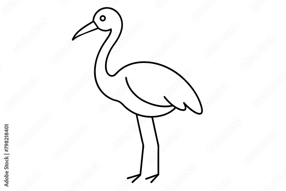 illustration of a stork illustration of a stork