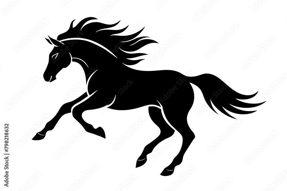 horse isolated on white horse isolated on white